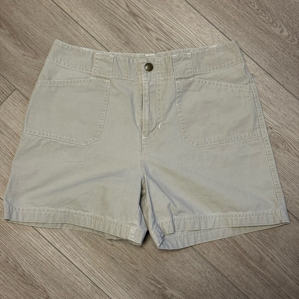 Sonoma Khaki Cargo Cotton Shorts Safari Hiking Outdoor Sz. 8 Summer Neutral